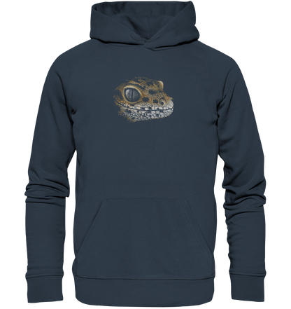 Leopard Gecko Skizze Kritzelkunst - Organic Hoodie