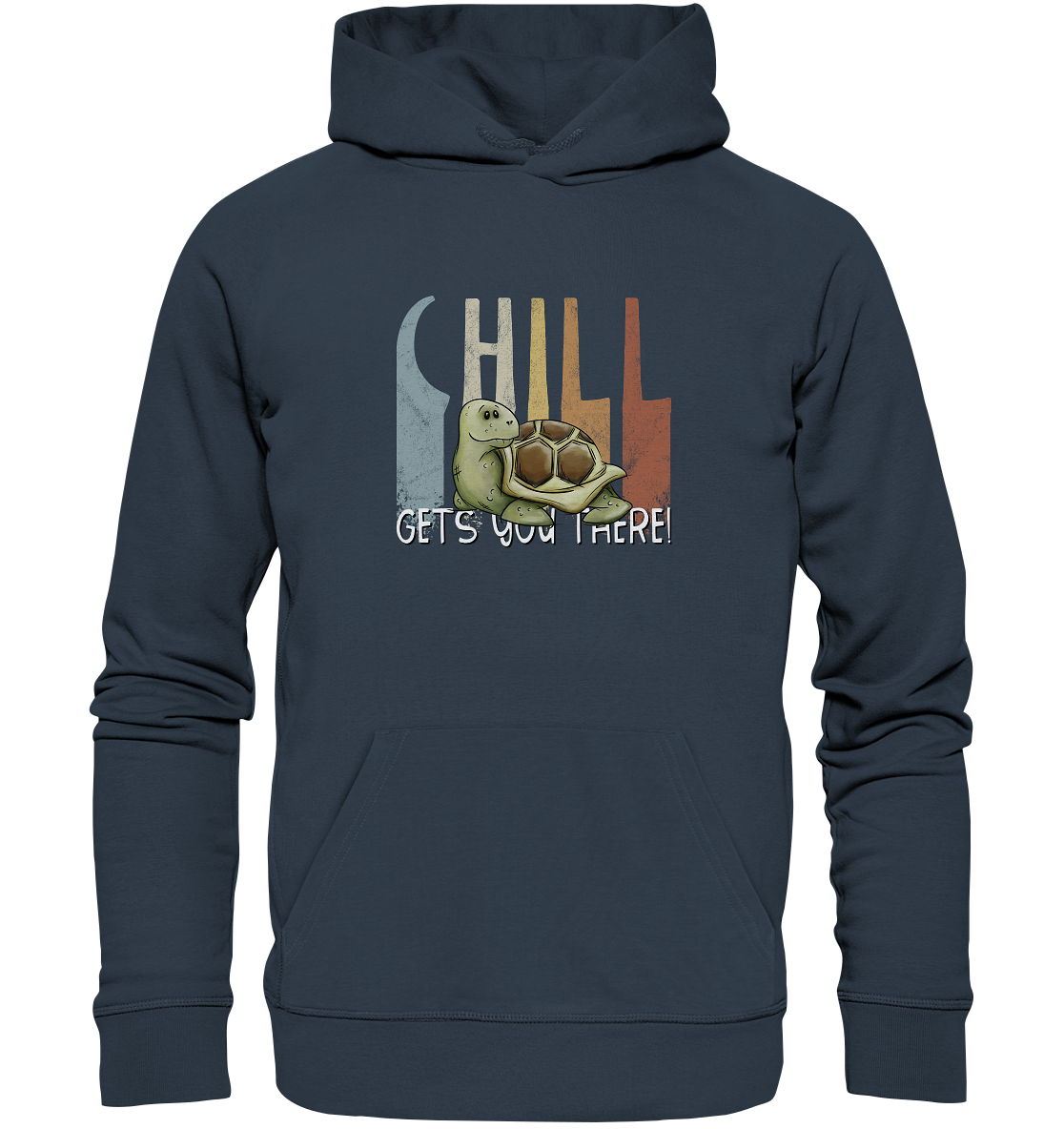 Gechillt gemütliche Schildkröte - Organic Hoodie