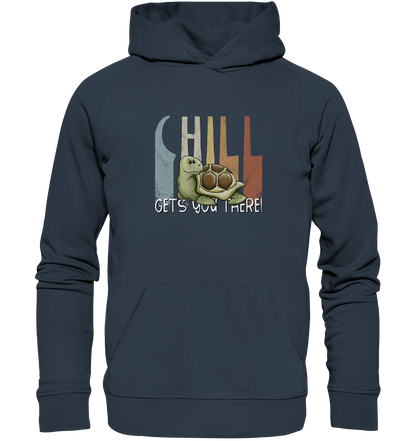 Gechillt gemütliche Schildkröte - Organic Hoodie