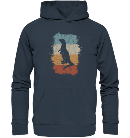 Retro Otter Fischotter Silhouette - Organic Hoodie