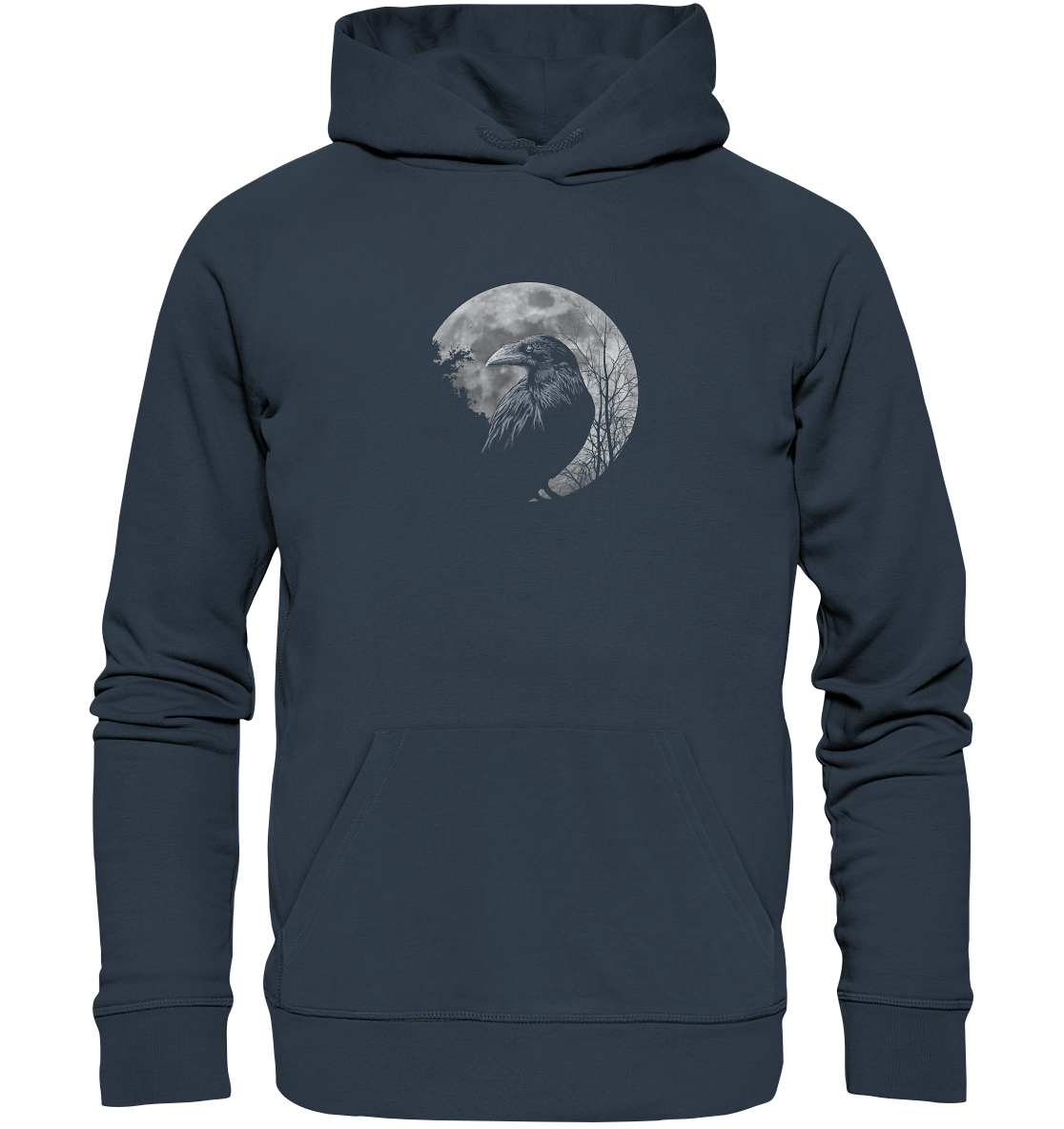 Vollmond-Rabe - Organic Hoodie