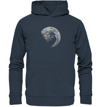Vollmond-Rabe - Organic Hoodie