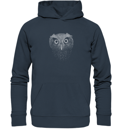 Eule Kritzelkunst Illustration - Organic Hoodie