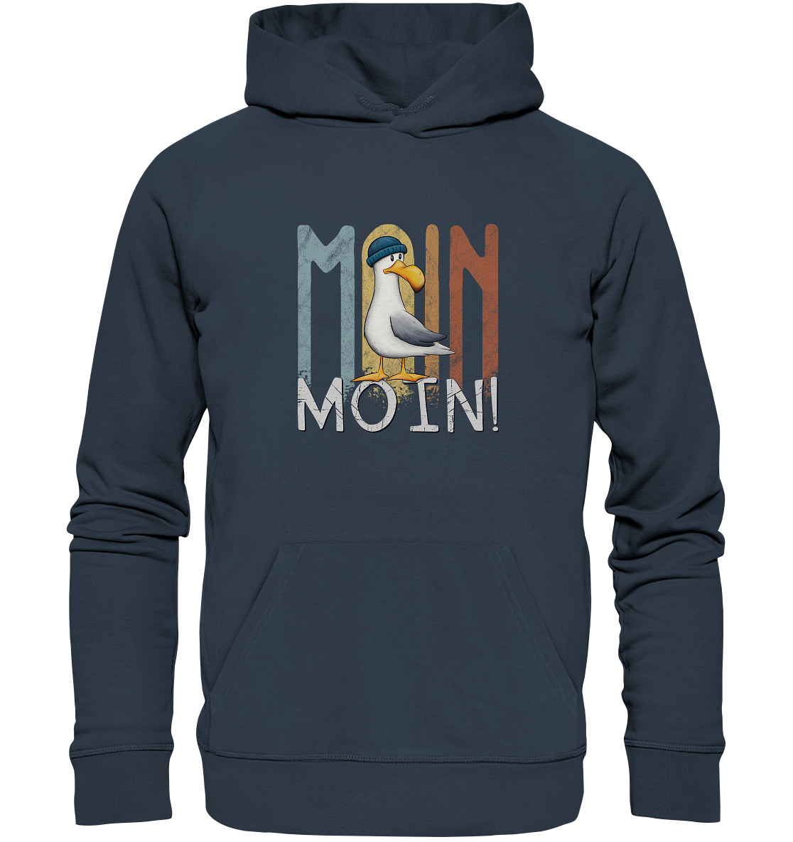 Moin Moin norddeutsche Möwe - Organic Hoodie
