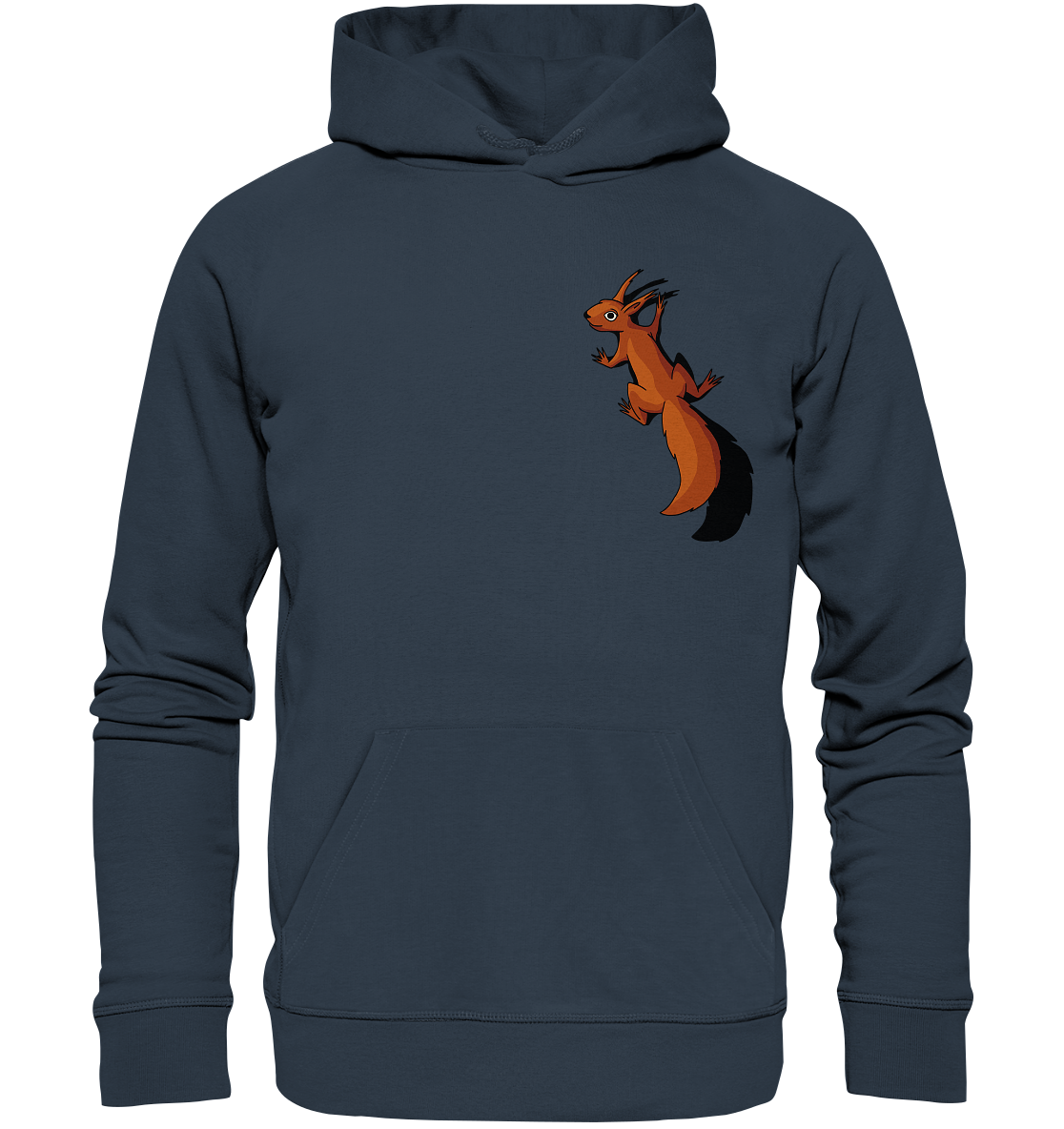 Süßes Eichhörnchen klettert - Organic Hoodie