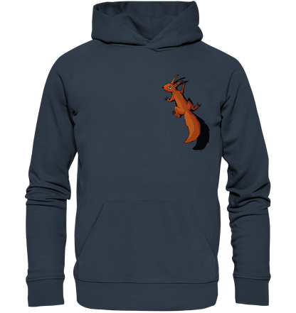 Süßes Eichhörnchen klettert - Organic Hoodie