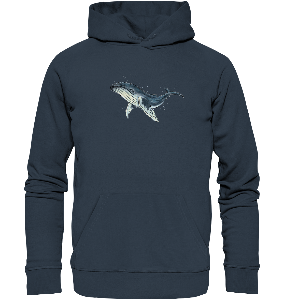 Tiefsee Ozean-Riese Buckelwal - Organic Hoodie