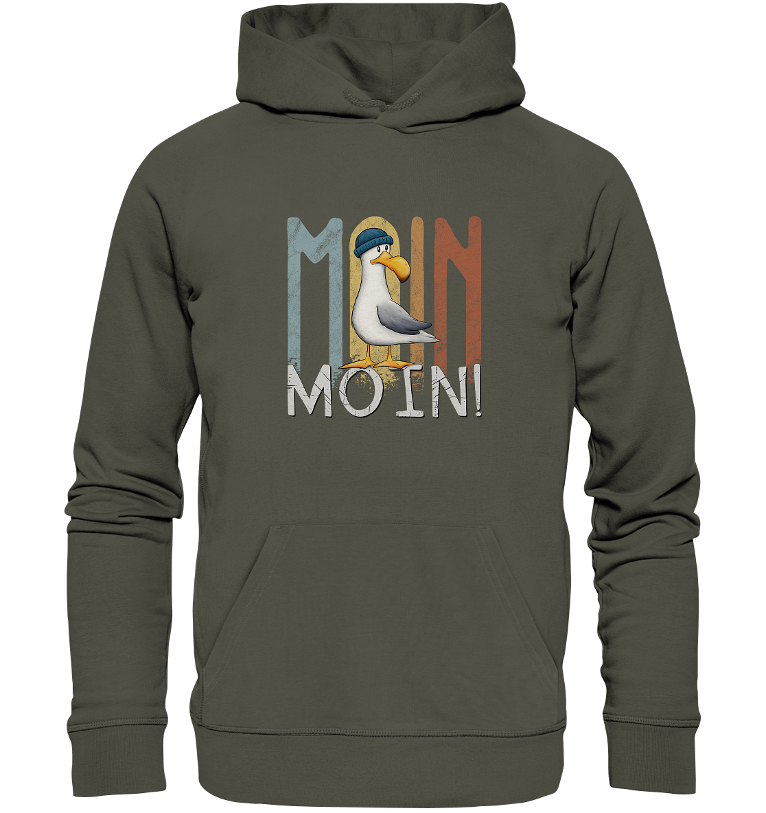 Moin Moin norddeutsche Möwe - Organic Hoodie