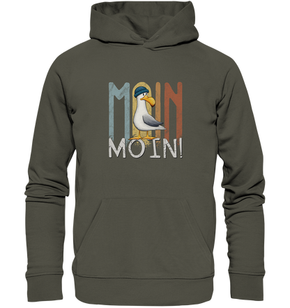 Moin Moin norddeutsche Möwe - Organic Hoodie