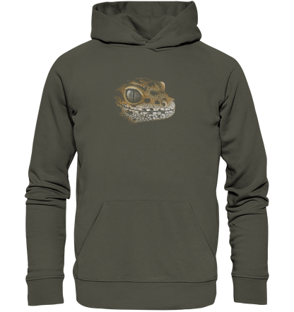 Leopard Gecko Skizze Kritzelkunst - Organic Hoodie