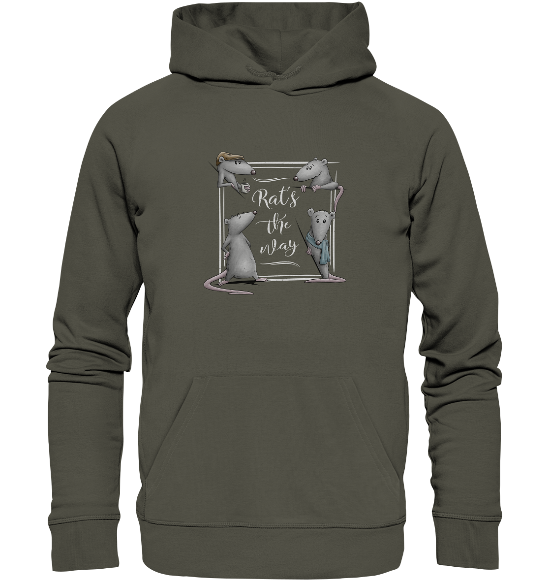 Rat’s The Way Kaffeehaus Ratten - Organic Hoodie