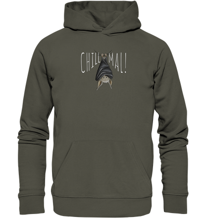 Chill Mal gemütliche Fledermaus - Organic Hoodie