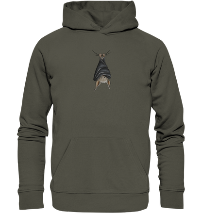 Lustig chillende Fledermaus - Organic Hoodie