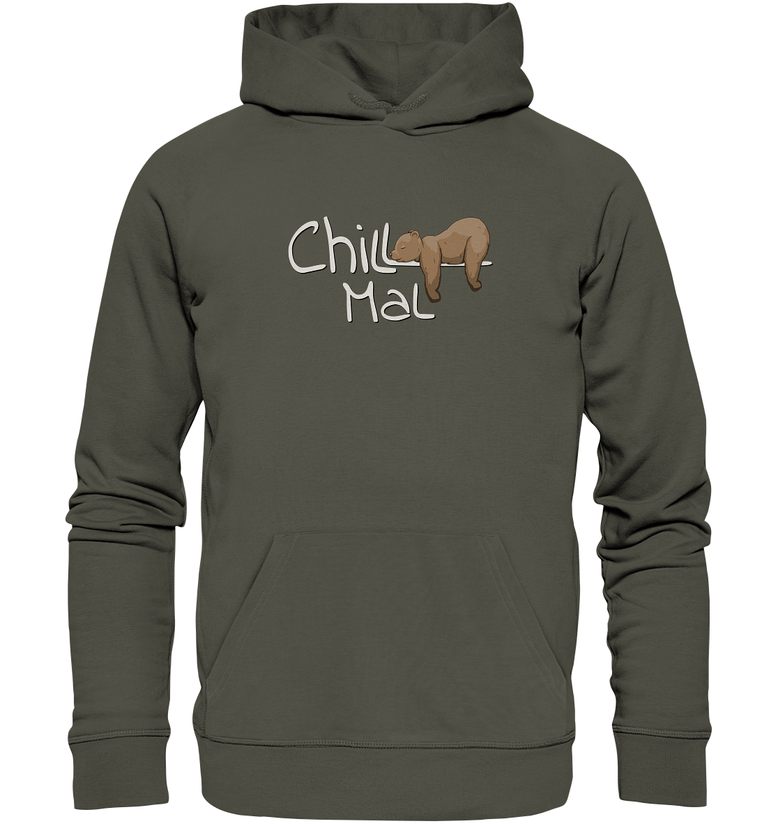 Chill Mal schläfriger Braunbär - Organic Hoodie