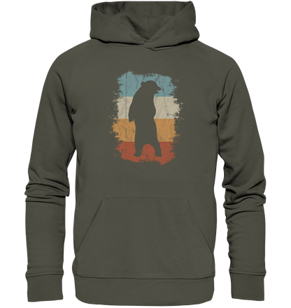 Retro Bären-Silhouette - Organic Hoodie