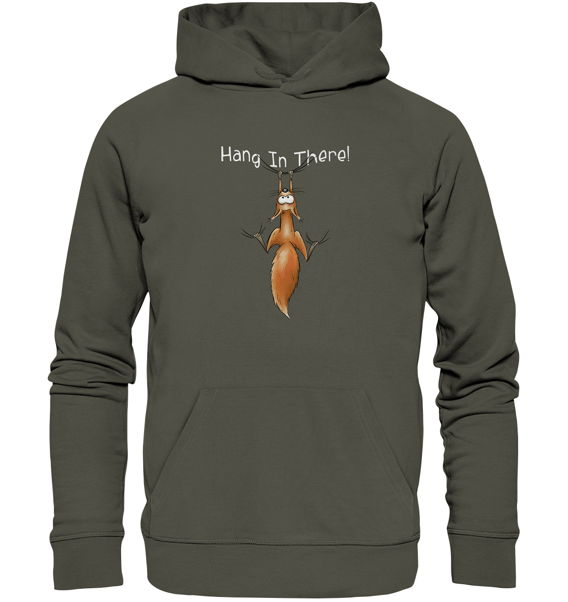 Hang In There | Lässiges Eichhörnchen - Organic Hoodie