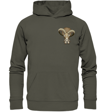 Bockiges Mufflon Widder Schafbock - Organic Hoodie