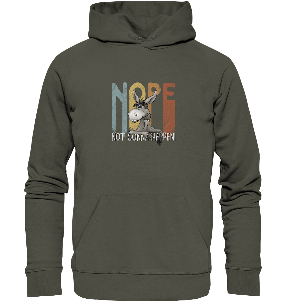 Nope | bockiger Esel - Organic Hoodie