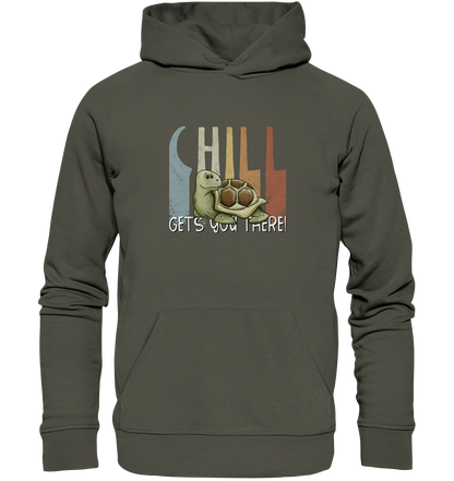 Gechillt gemütliche Schildkröte - Organic Hoodie