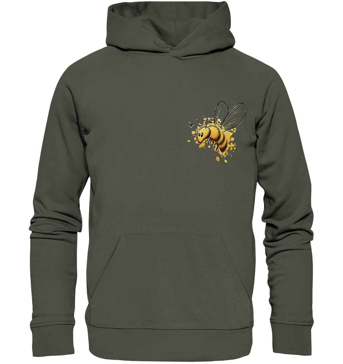 Lässige kleine Honig-Biene - Organic Hoodie