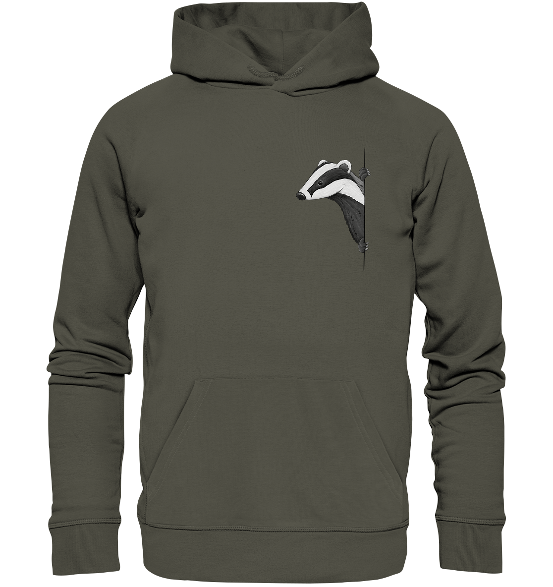 Lässiger Dachs Meister Grimbart - Organic Hoodie