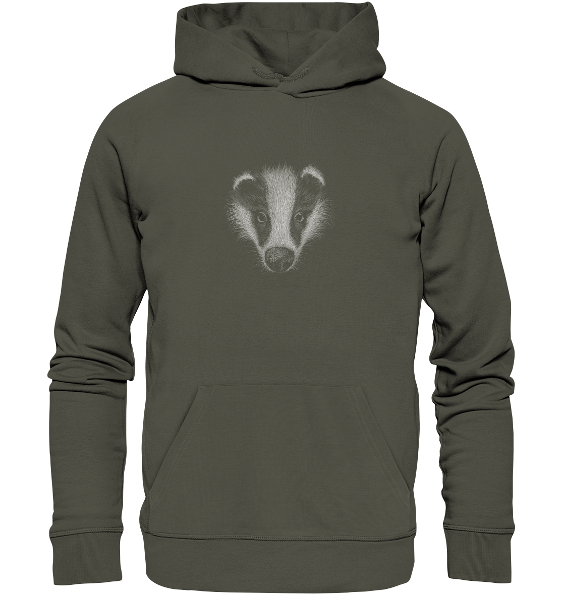 Kritzel-Kunst Dachs Illustration - Organic Hoodie