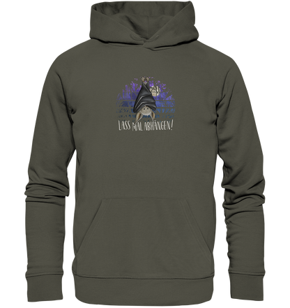 Lass mal abhängen Fledermaus - Organic Hoodie