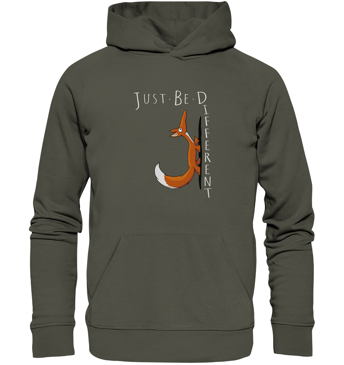 Just Be Different | Sei Anders, kleiner Fuchs - Organic Hoodie