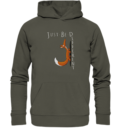 Just Be Different | Sei Anders, kleiner Fuchs - Organic Hoodie