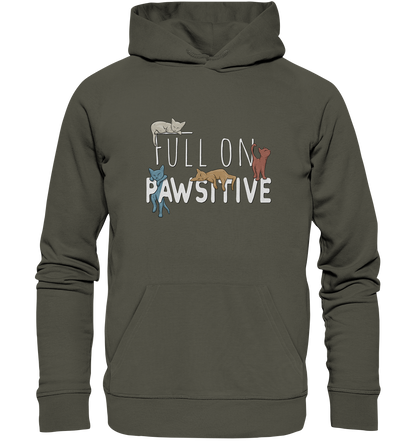 Full On Pawsitive! Gechillte Katzen - Organic Hoodie