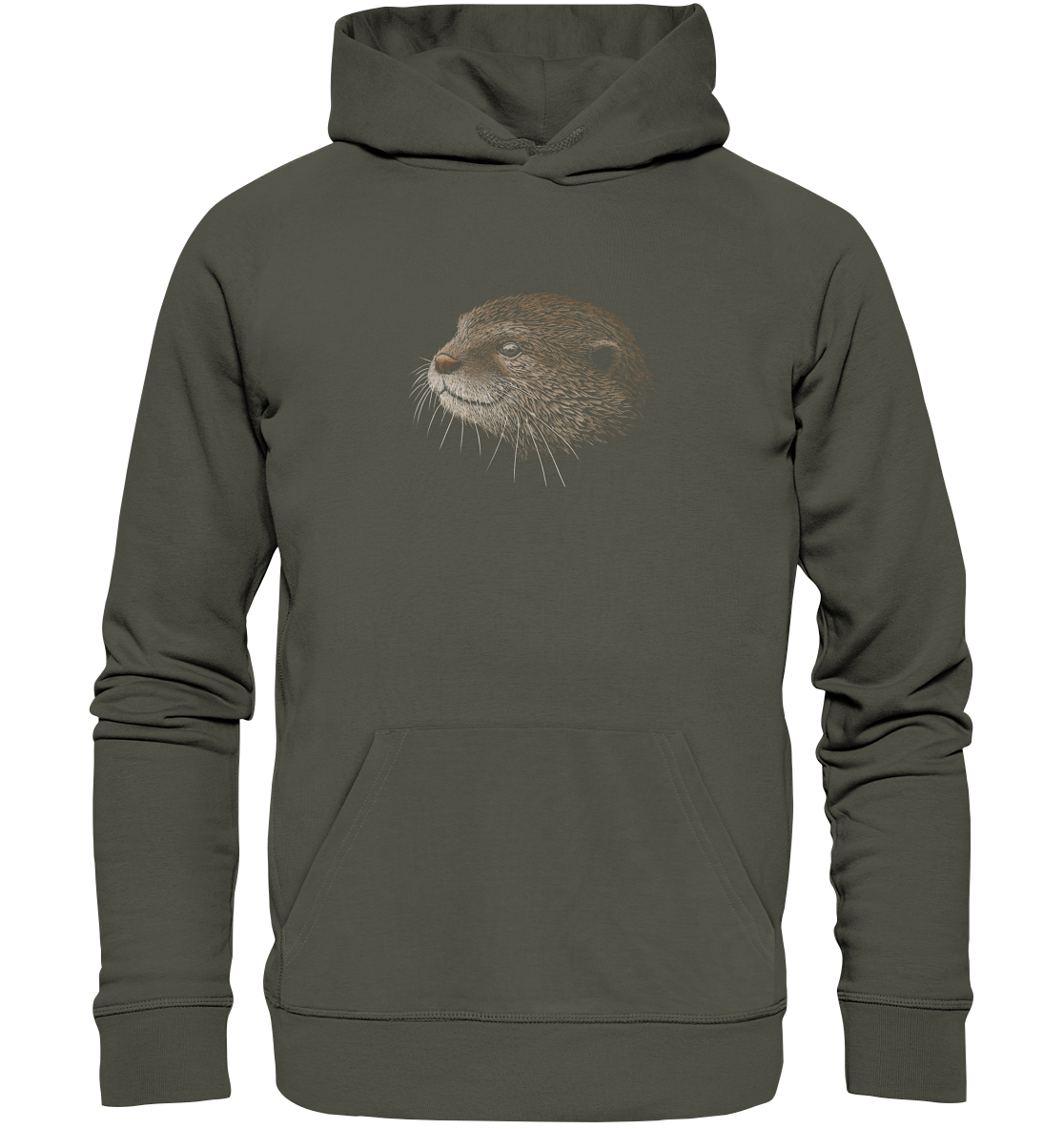 Otter Bleistift Zeichnung KritzelKunst - Organic Hoodie