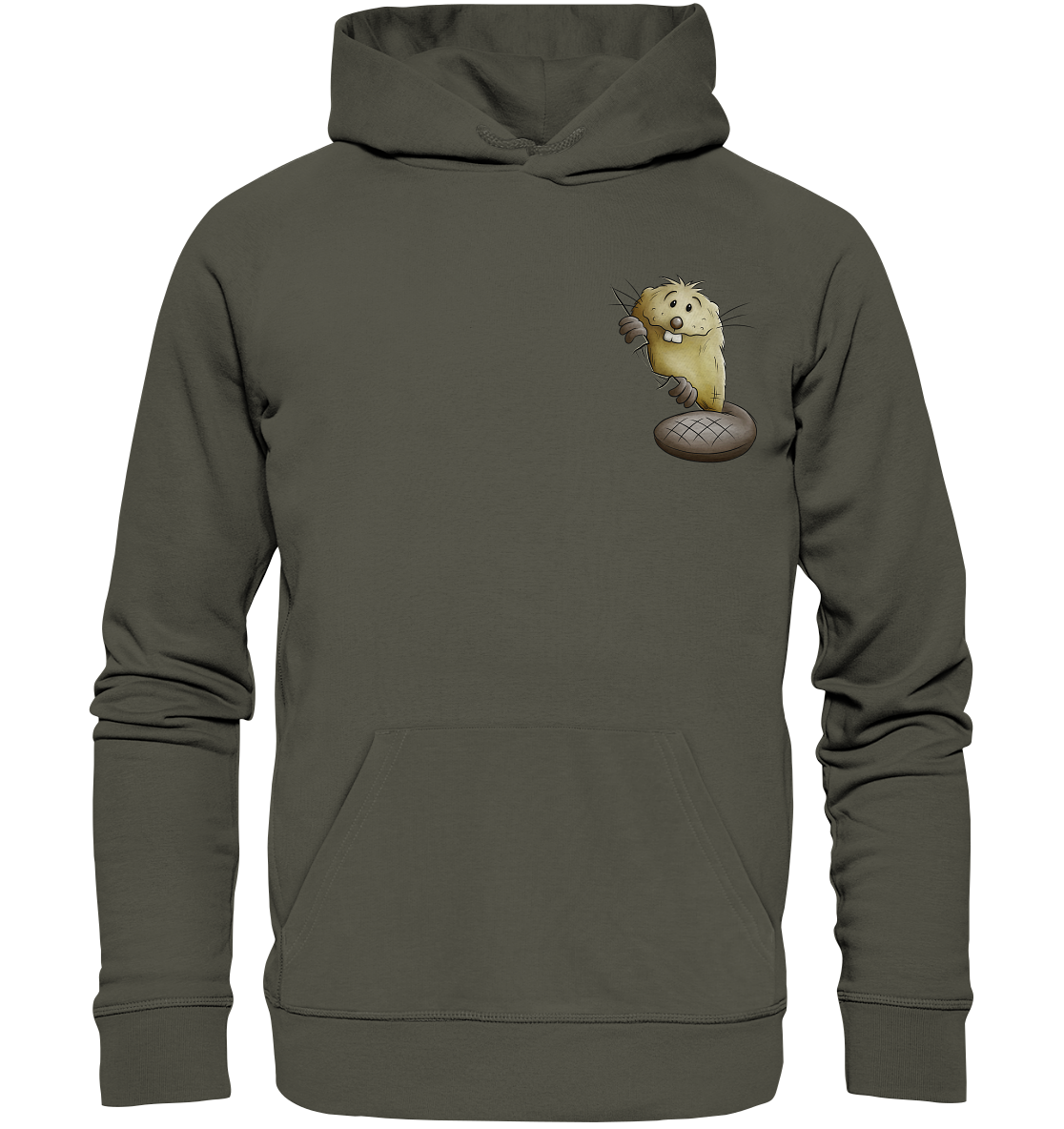 Lustiger frecher Biber - Organic Hoodie
