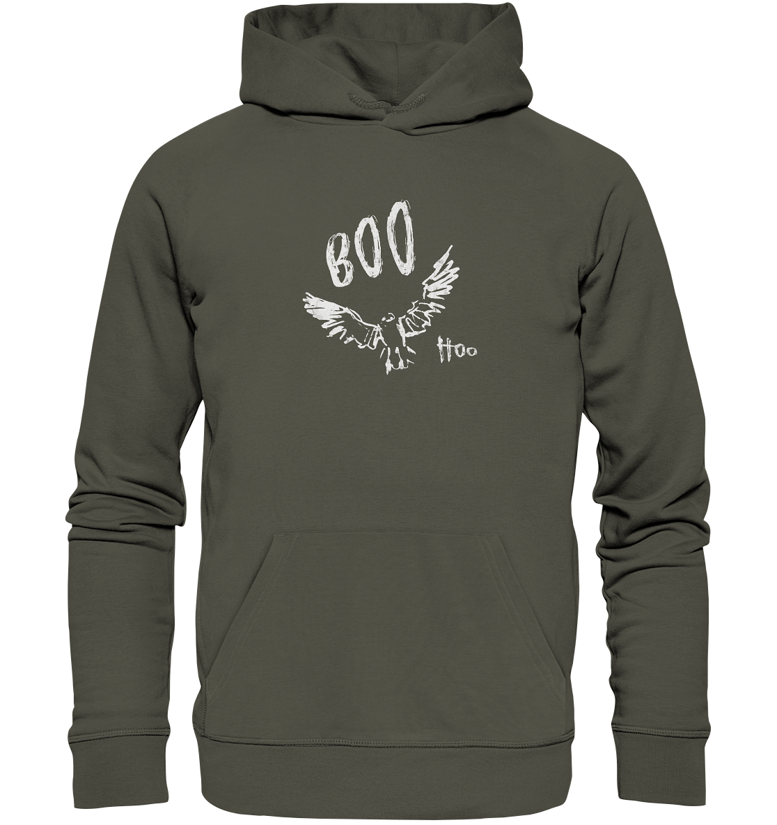 Boo Hoo! Fliegende Eule  - Organic Hoodie
