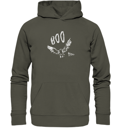 Boo Hoo! Fliegende Eule  - Organic Hoodie