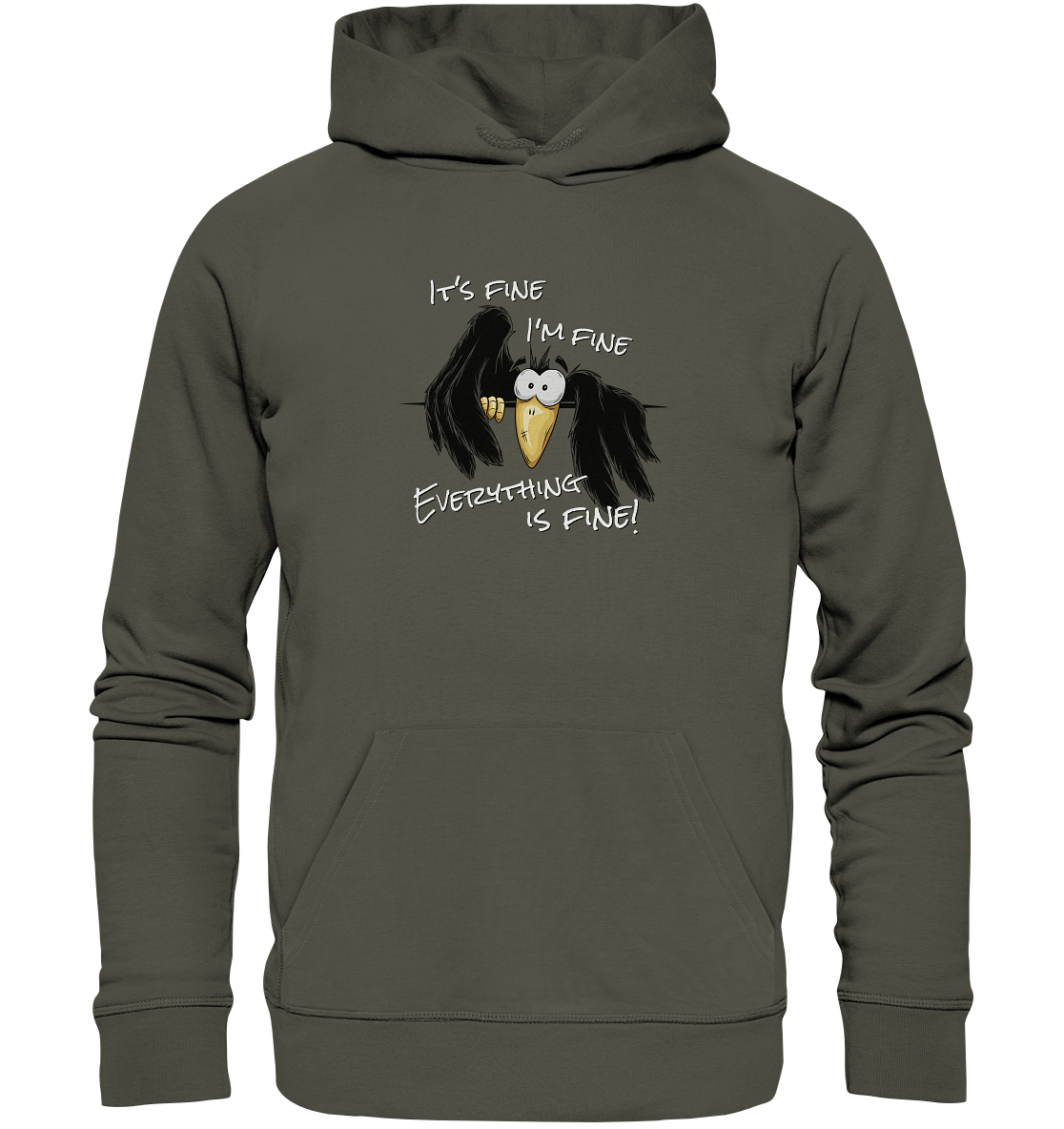 I’m Fine Rabe | Alles Gut Krähe - Organic Hoodie