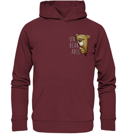 Unbearable – Unerträglich Bär - Organic Hoodie