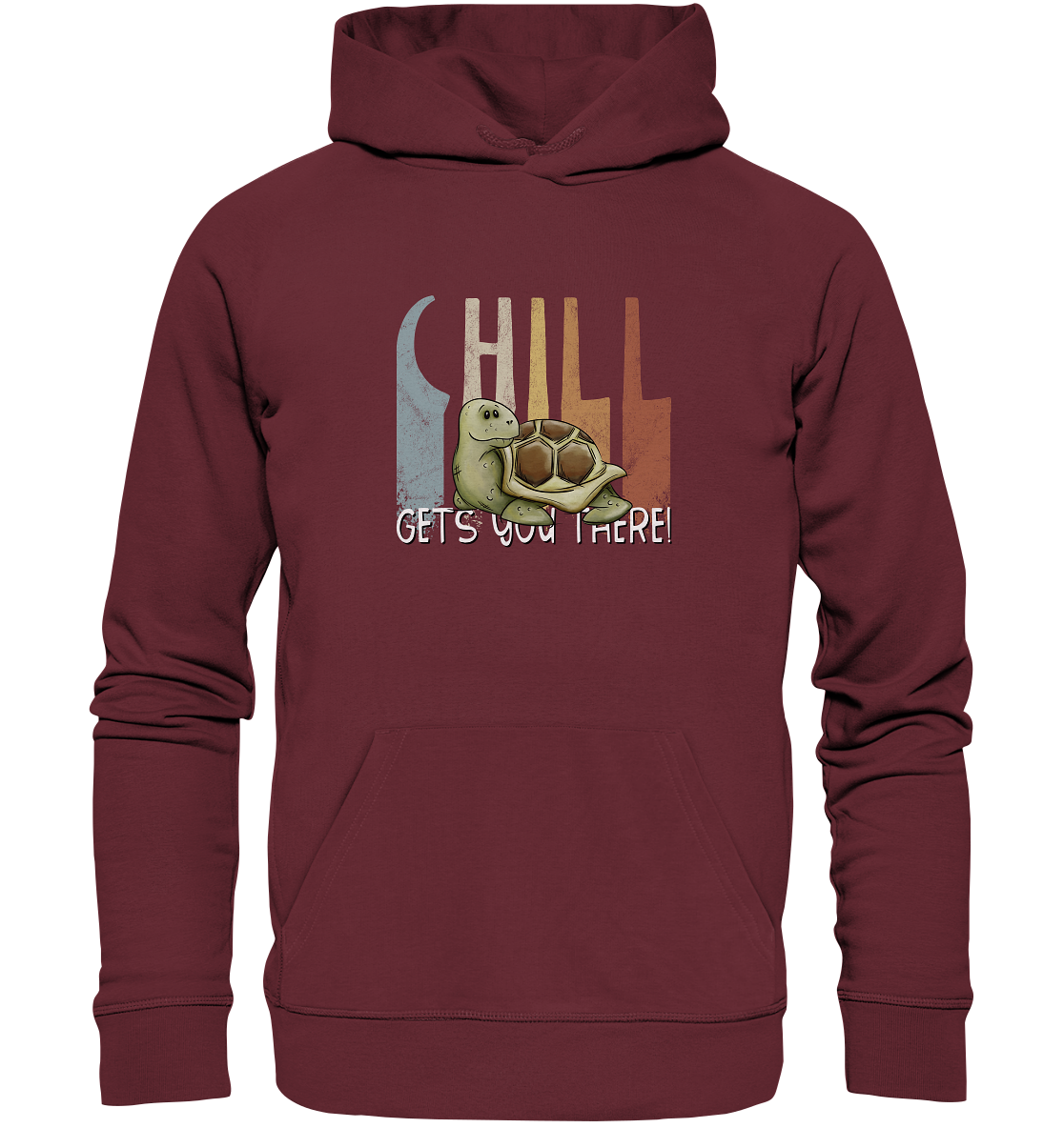 Gechillt gemütliche Schildkröte - Organic Hoodie