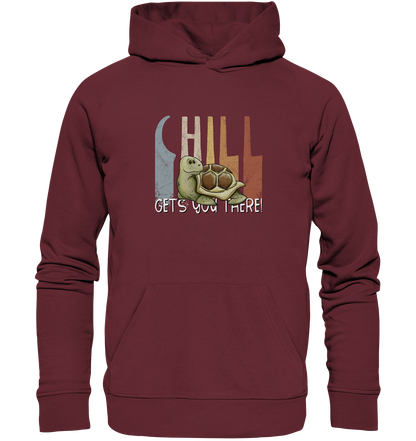 Gechillt gemütliche Schildkröte - Organic Hoodie