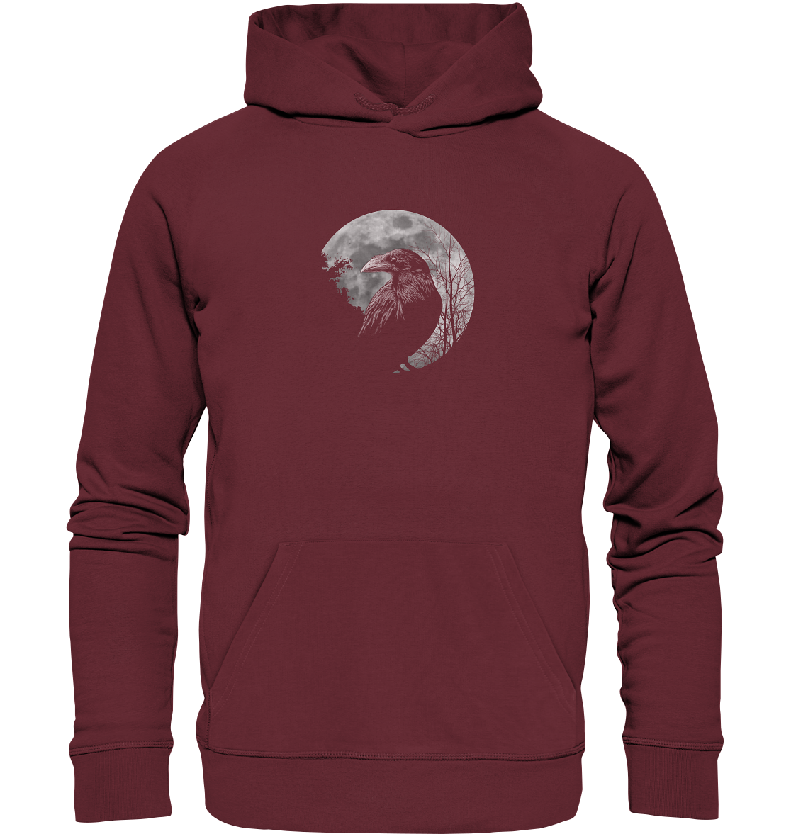Vollmond-Rabe - Organic Hoodie