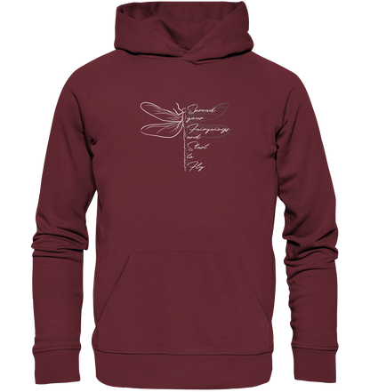 Breite die Flügel aus und flieg los | Libelle - Organic Hoodie