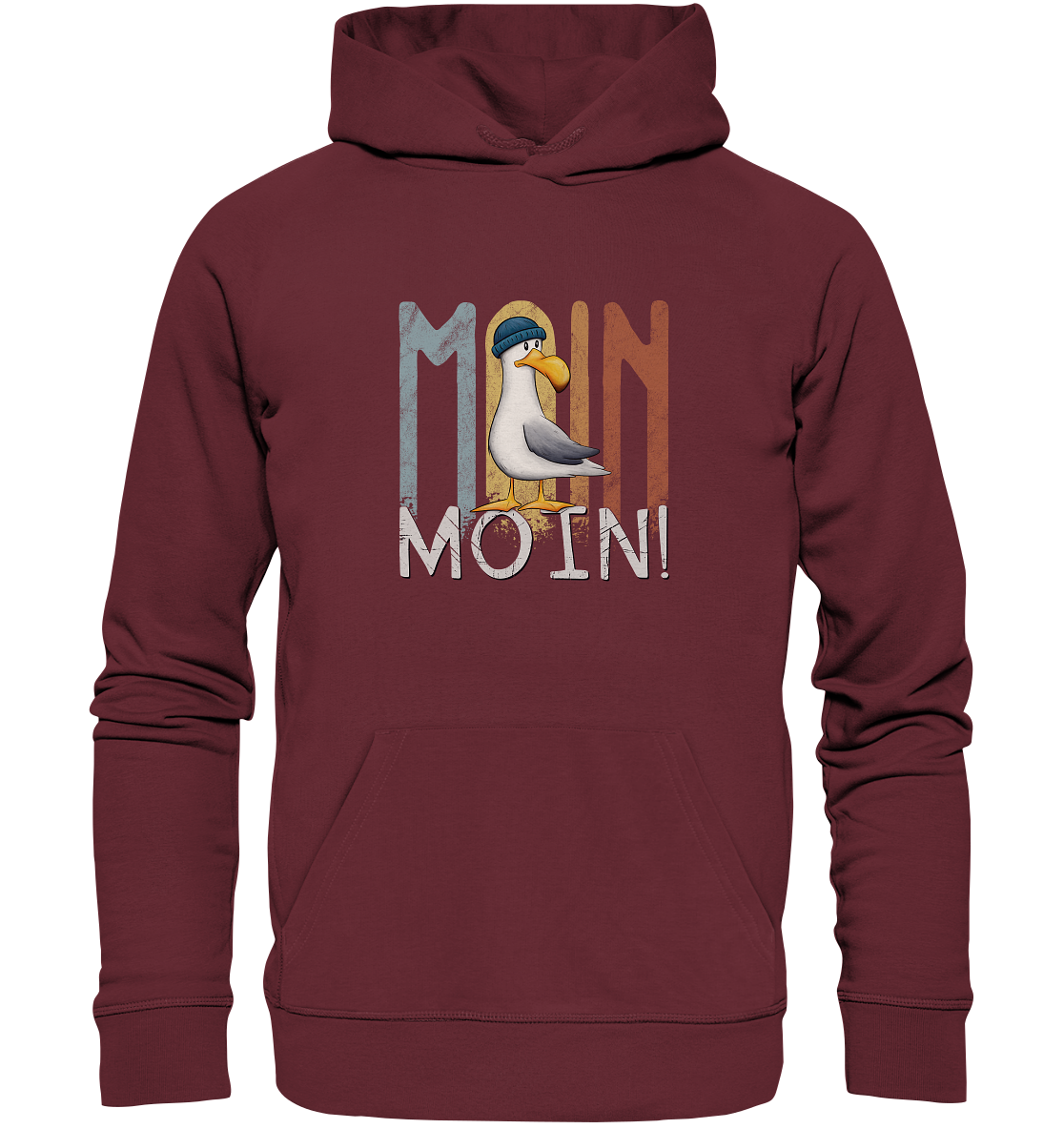 Moin Moin norddeutsche Möwe - Organic Hoodie