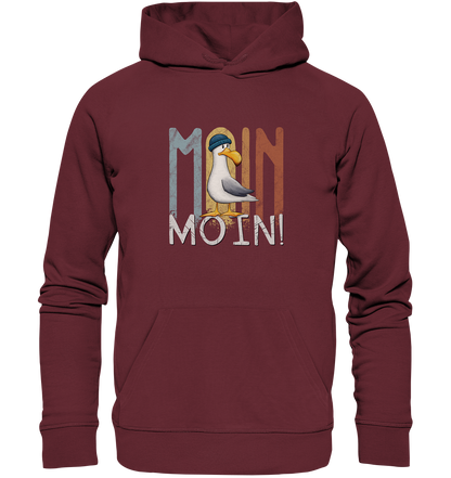 Moin Moin norddeutsche Möwe - Organic Hoodie