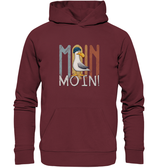 Moin Moin norddeutsche Möwe - Organic Hoodie