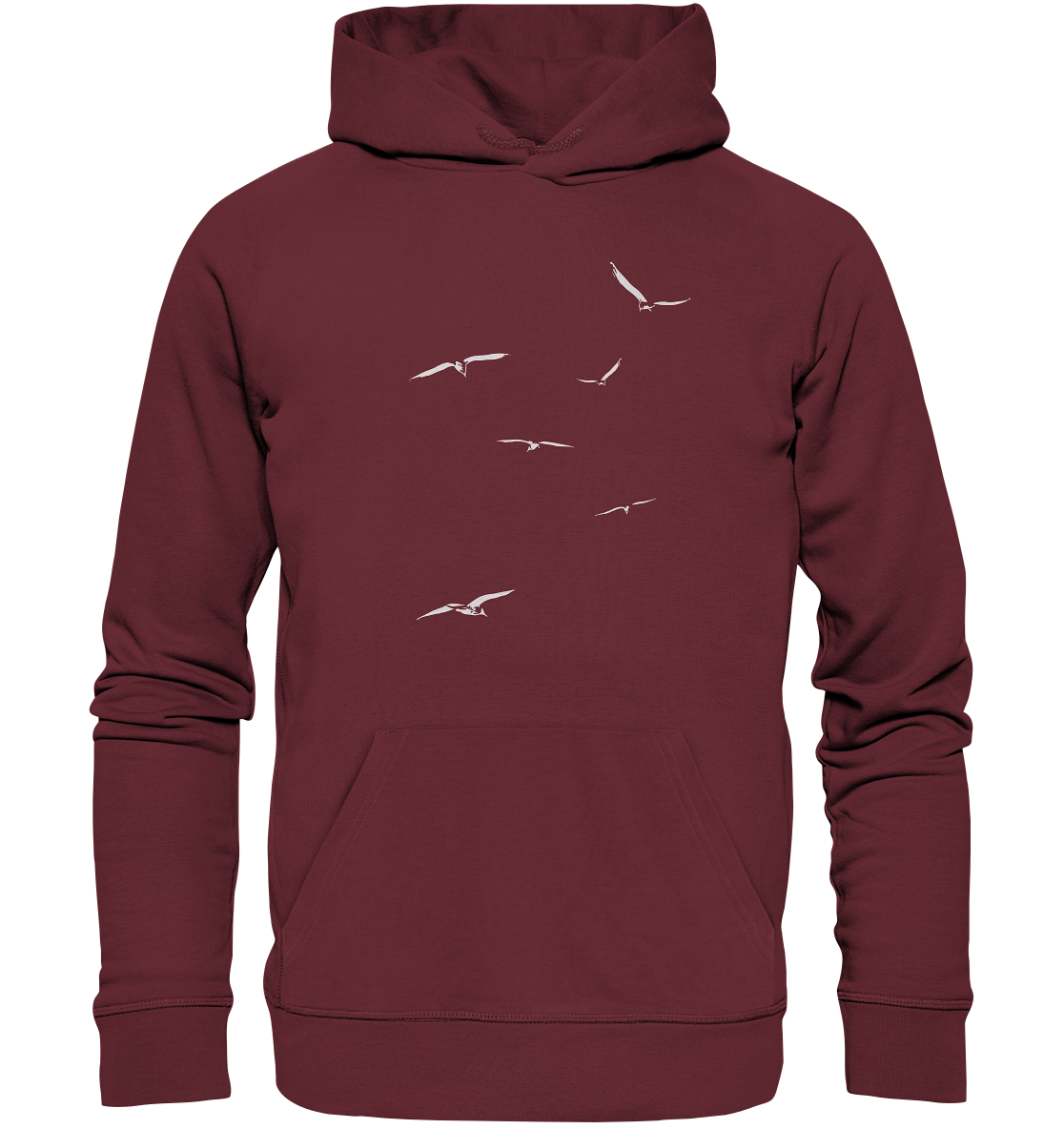 Vogelschwarm – Traum vom Fliegen - Organic Hoodie