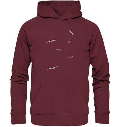 Vogelschwarm – Traum vom Fliegen - Organic Hoodie