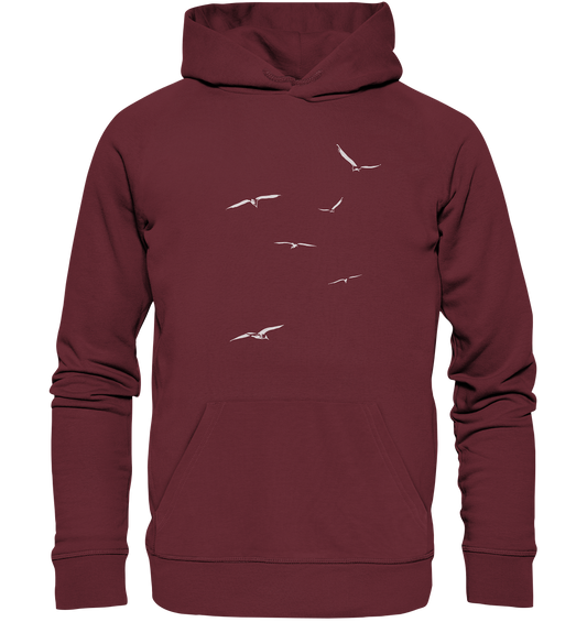 Vogelschwarm – Traum vom Fliegen - Organic Hoodie