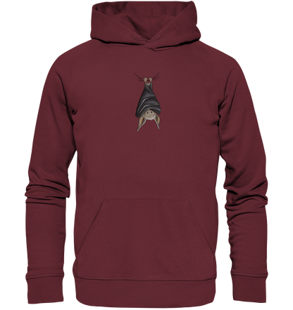 Lustig chillende Fledermaus - Organic Hoodie