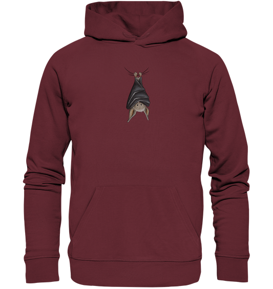 Lustig chillende Fledermaus - Organic Hoodie