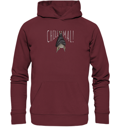 Chill Mal gemütliche Fledermaus - Organic Hoodie