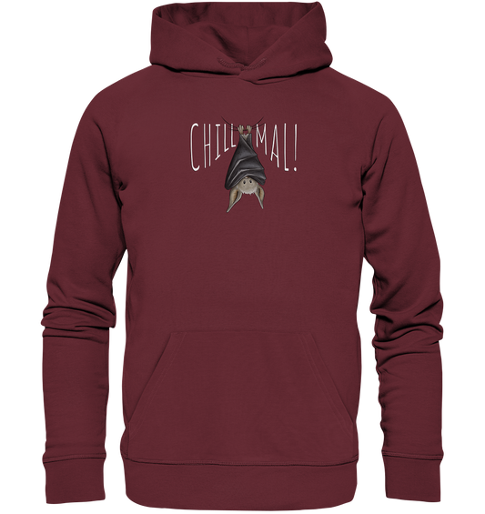 Chill Mal gemütliche Fledermaus - Organic Hoodie